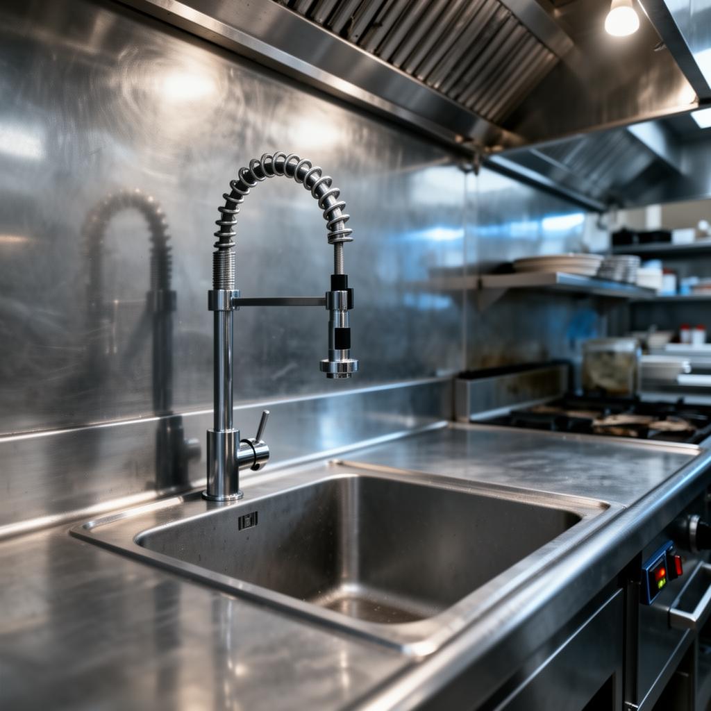 Stainless commercial restaurant prep sink in Ottawa